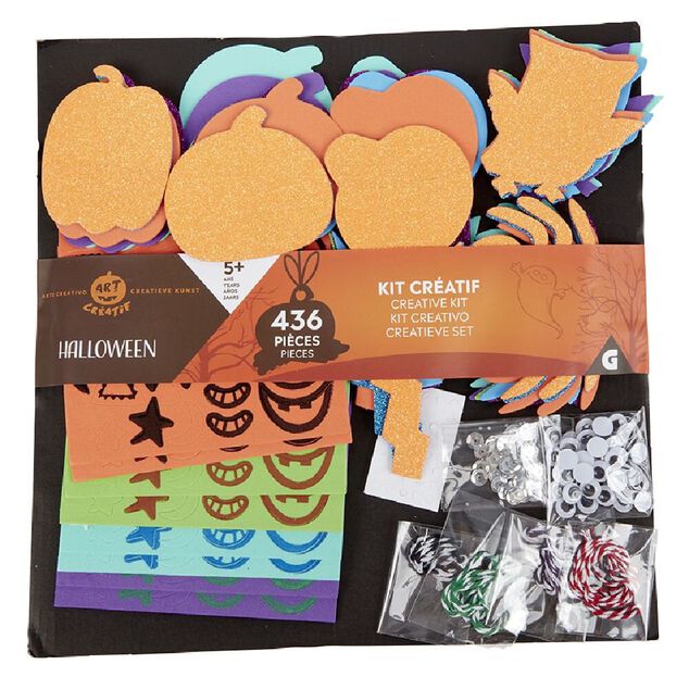 Kit art cr&eacute;atif papier sp&eacute;cial Halloween