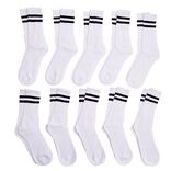 Chaussettes mixte tennis coton tige haute x10 paires (2 modèles)