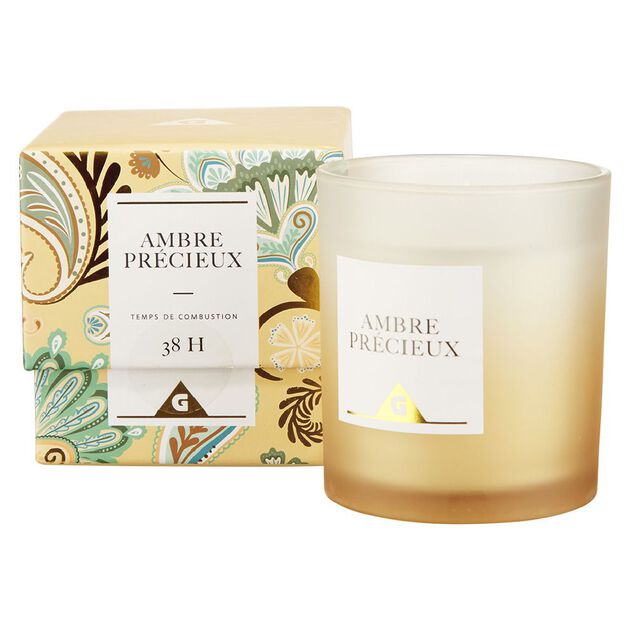 Coffret bougie Ambre pr&eacute;cieux