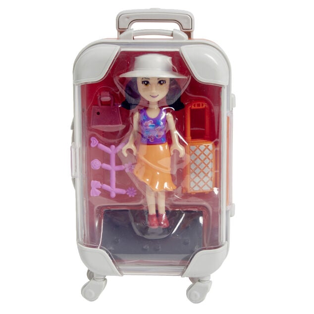 Valise mini poupée voyage - 3 modèles