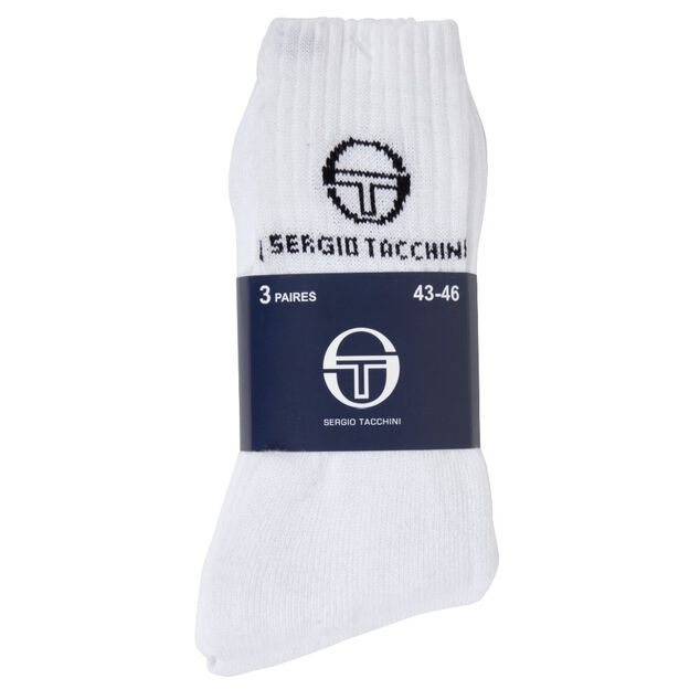 Chaussettes x3 Sergio Tacchini blanches