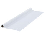 Nappe en papier voie s&egrave;che effet tissu blanc 4 m