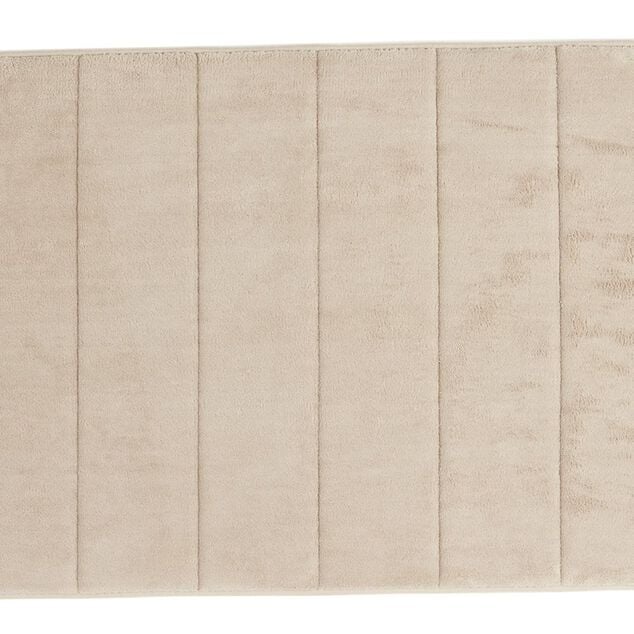 Tapis de salle de bain taupe &agrave; m&eacute;moire de forme