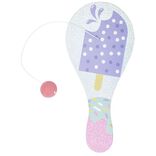 Tape balle raquette padel en bois &agrave; motifs