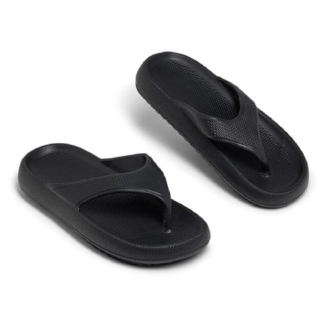 Tongs caoutchouc noir 38/39