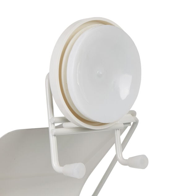 D&eacute;rouleur papier toilette &agrave; ventouse blanc