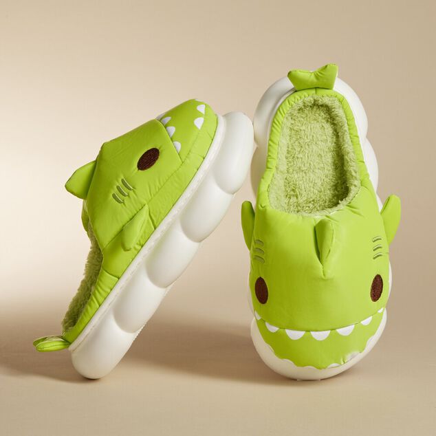 Chaussons mixtes requin verts T36 à T45