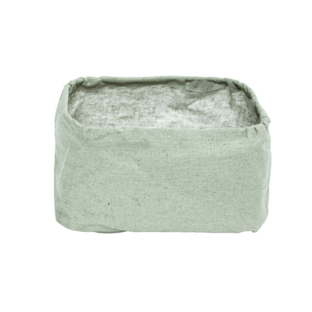 Panier de rangement vert ou marron 17x12xH10cm - 2 modèles