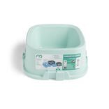Gamelle carr&eacute;e pour chien plastique vert 1,35L - 21,5x21,5xH.9,4cm