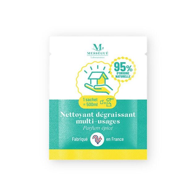 Nettoyant d&eacute;graissant multiusages parfum &eacute;pic&eacute; Mess&eacute;gu&eacute; sachet pour 500ml
