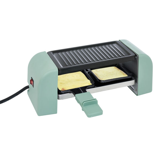 Machine &agrave; raclette Duo connectable verte 2 po&ecirc;lons 450W