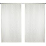 Voilage uni 60x120cm 1 paire (2 modèles blanc ou beige)