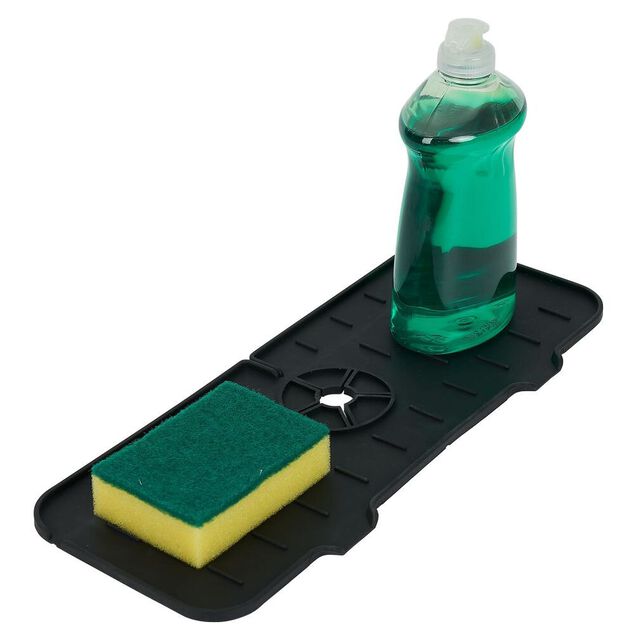 Tapis en silicone pour contour de robinet - L.36xl.14cm