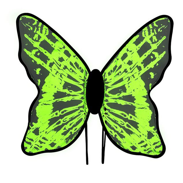 Ailes de papillon phosphorescentes