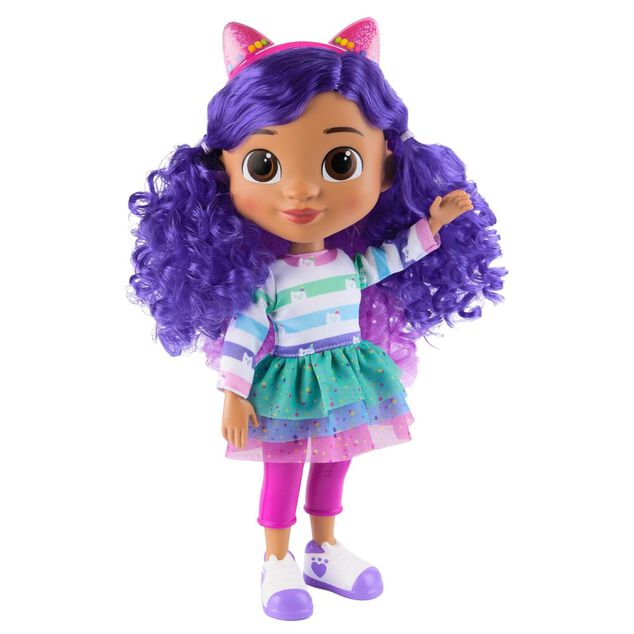 Poup&eacute;e interactive Gabby 30cm avec oreilles de chat