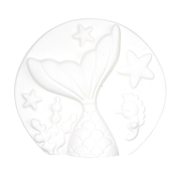 Lot de 3 figurines &agrave; peindre th&egrave;me sir&egrave;ne - peinture et pinceau inclus