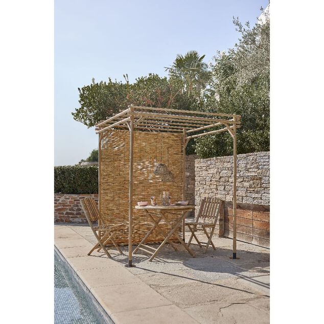 Tonnelle Laos bambou 170xH210x170cm 3m&sup2;