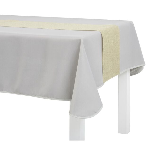 Chemin de table en polyester effet jute