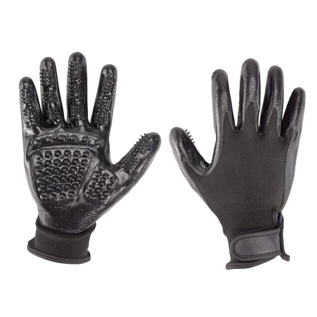 Gant de nettoyage animaux polyuréthane avec scratch 21x23cm (3 modèles)