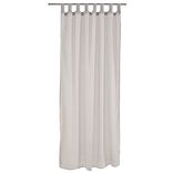 Voilage &agrave; oeillets gris clair 140x240cm