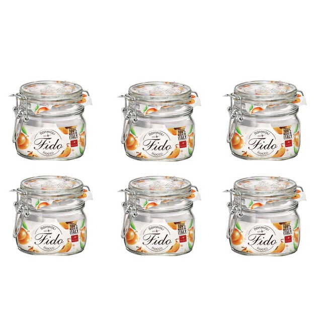 Bocal de conserve fermeture &agrave; clapet 500 g x 6