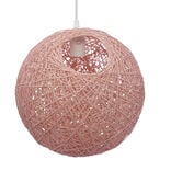 Suspension boule papier filaire rose Ø30cm