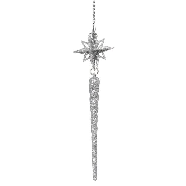 Suspension de No&euml;l &Eacute;toile avec forme stalactite gla&ccedil;on