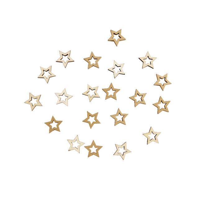 Décoration de table forme étoile dorée 20 pièces