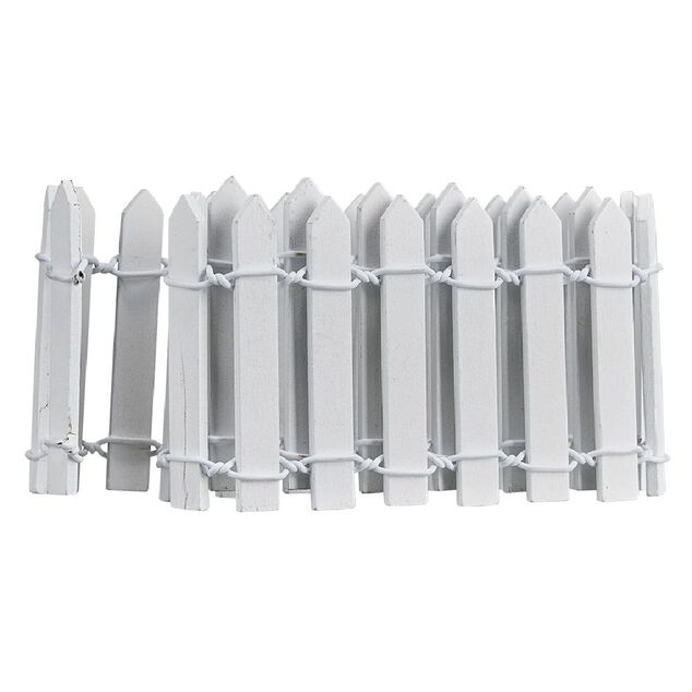 Barri&egrave;re blanche pour village de No&euml;l L.40 cm