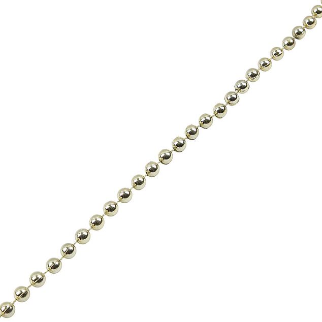 Guirlande de Noël perle dorée 2,70 m