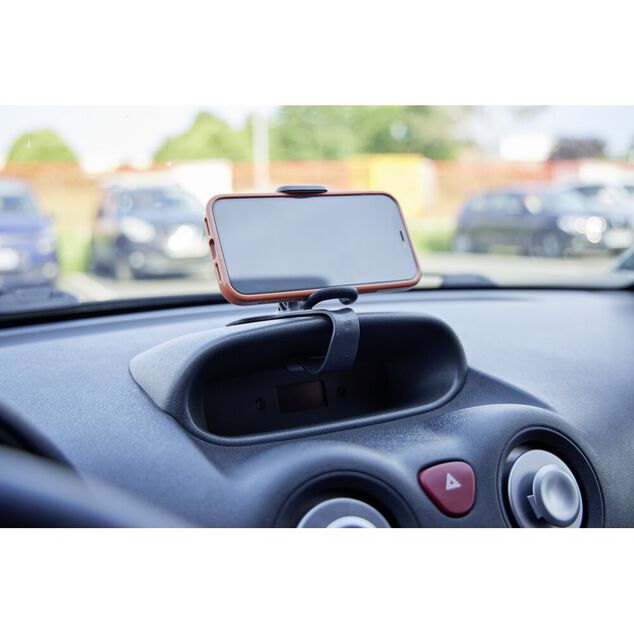 Support de t&eacute;l&eacute;phone pour voiture avec rotation 360&deg; noir