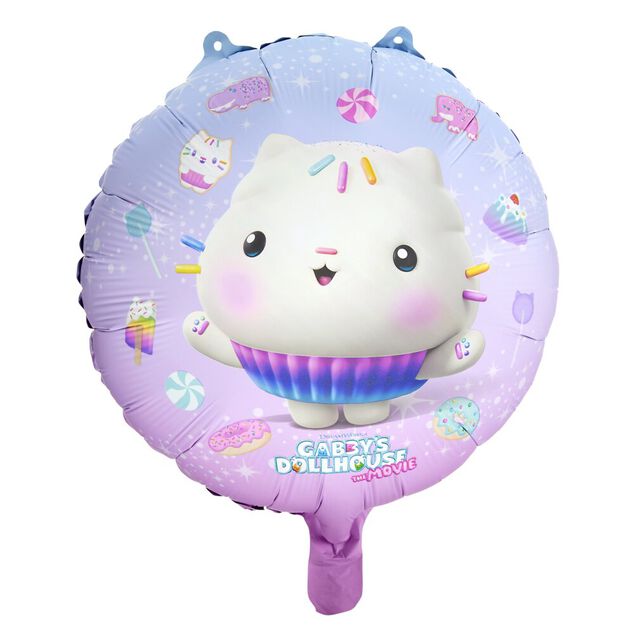 Ballon Gabby Chat aluminium rond Ø45cm