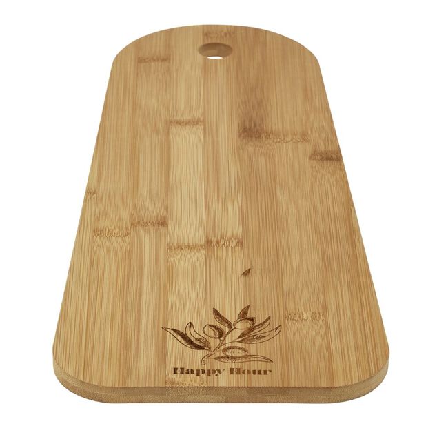 Planche &agrave; d&eacute;couper en bambou - 45x20x&eacute;p1,2cm