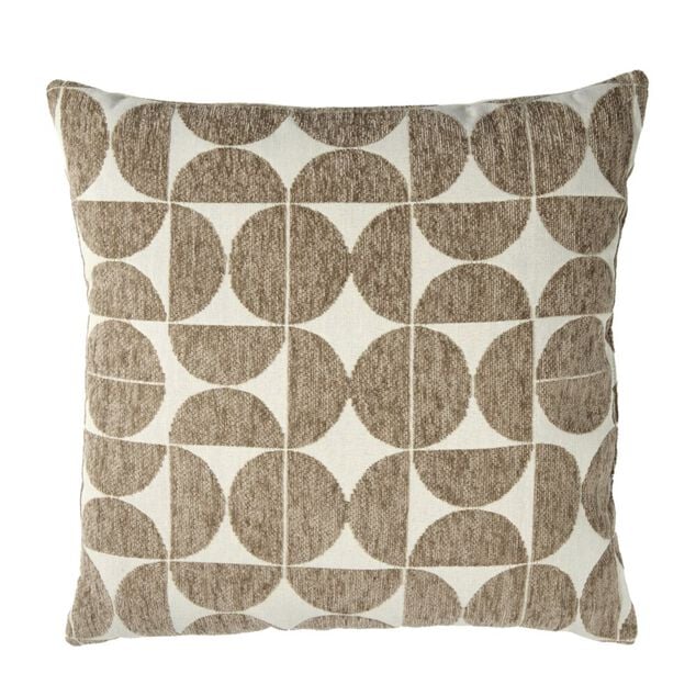 Coussin carr&eacute; motif effet velours biface 40x40cm (2 mod&egrave;les)