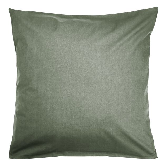 Taies d'oreiller carr&eacute;e x2 microfibre uni 63x63cm (4 mod&egrave;les)
