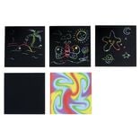 Bloc note 200 cartes à gratter et 20 batonnets 9,3x9,3xH7,4cm