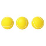 Balle de tennis en mousse jaune &Oslash;6,3cm x3