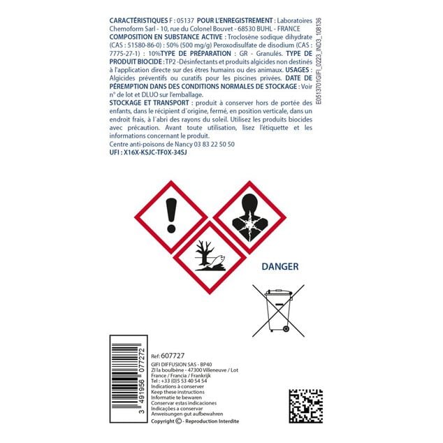 Traitement Anti algues Moutarde 1KG