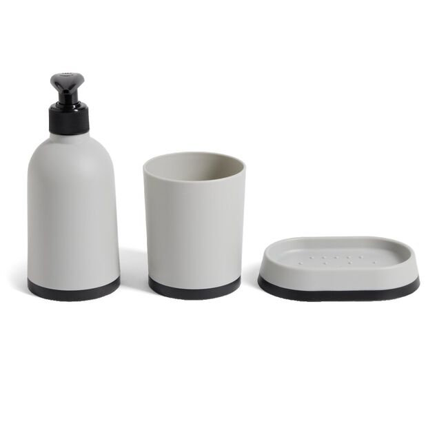 Ensemble salle de bain porte-savon, distributeur et gobelet (3 mod&egrave;les)