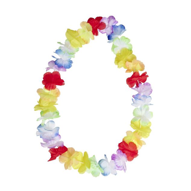 Collier Hawaïen fleurs multicolores