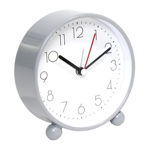 R&eacute;veil analogique &agrave; quartz en plastique avec alarme 11,5x4xH11cm (3 mod&egrave;les)