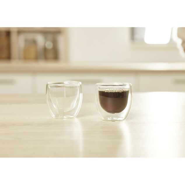 Lot de 2 verres double paroi 80ml