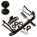 Pochette avec accessoires cheveux femme