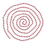 Guirlande de Noël perle rouge 2,7 m