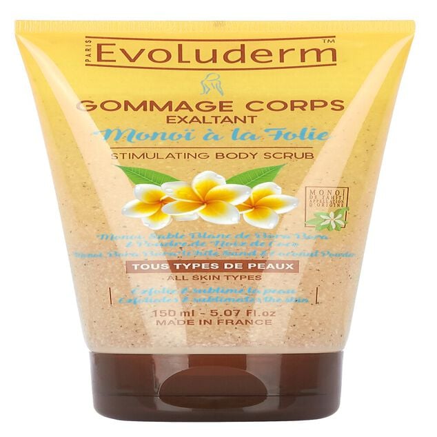 Gommage corps Evoluderm mono&iuml; &agrave; la folie 150 ml
