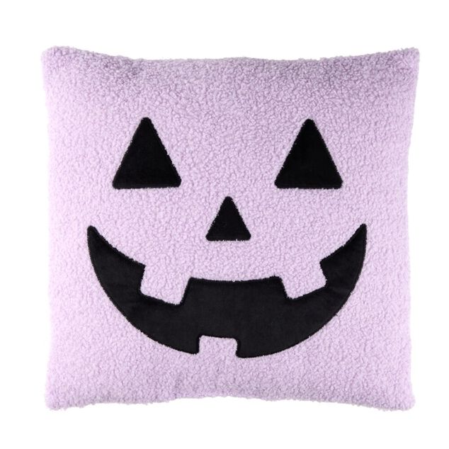 Coussin Halloween visage mignon polyester 40x40cm (3 mod&egrave;les)