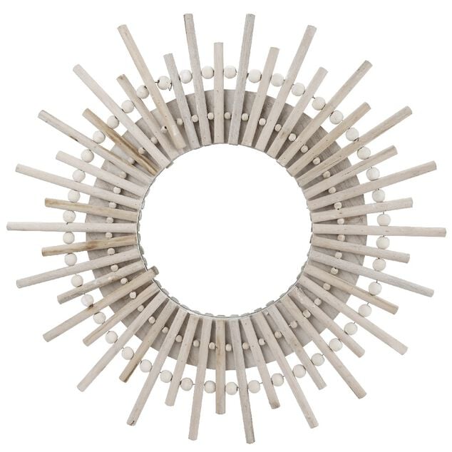 Miroir soleil en bois collection Serenity