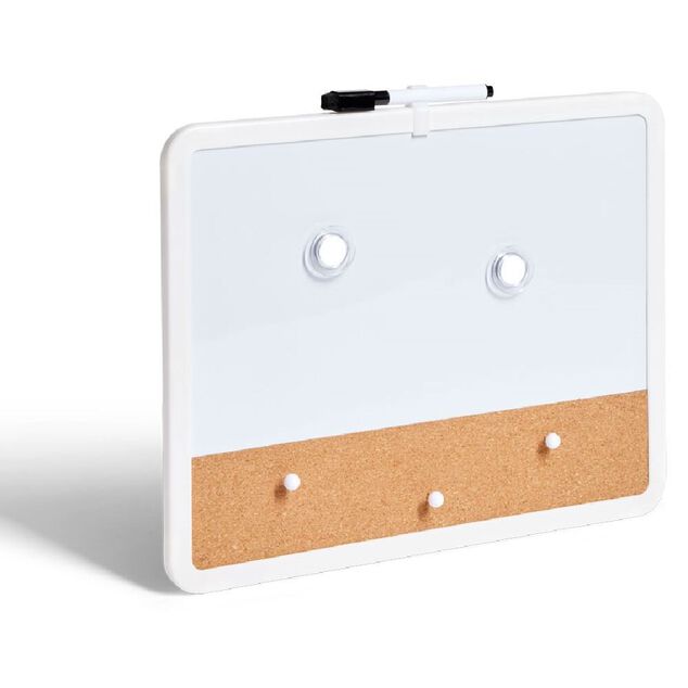 Tableau blanc avec surface en bois 33,7x28,1 cm