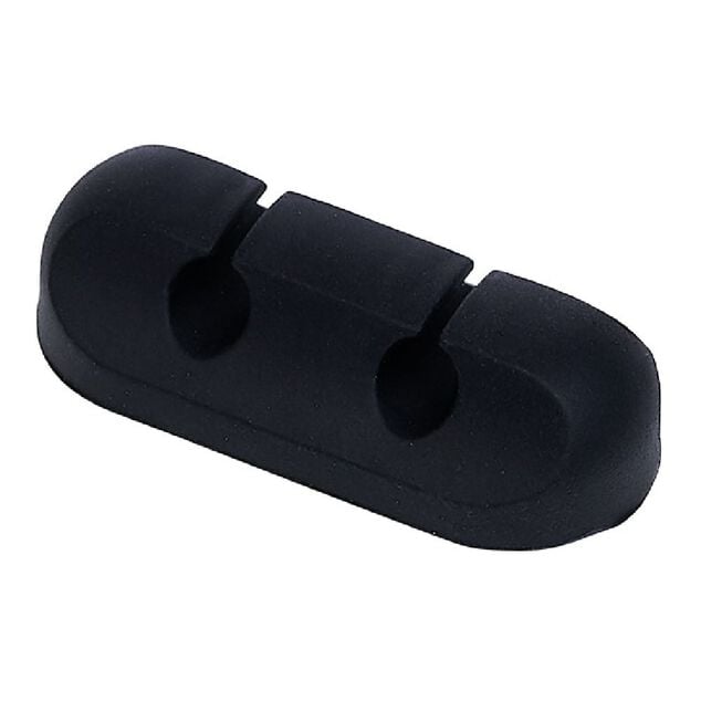 Attache câble adhésif 2 entrées noir ou blanc