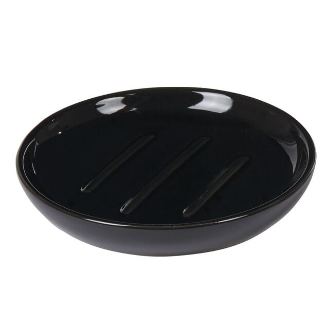 Porte savon c&eacute;ramique noir